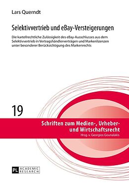 E-Book (epub) Selektivvertrieb und eBay-Versteigerungen von Lars Querndt