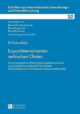 E-Book (epub) Exportdeterminanten serbischen Obstes von Eli Kolundzija