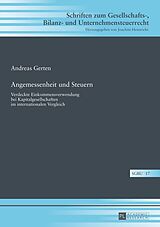 E-Book (epub) Angemessenheit und Steuern von Andreas Gerten