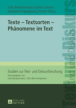 E-Book (epub) Texte  Textsorten  Phänomene im Text von 