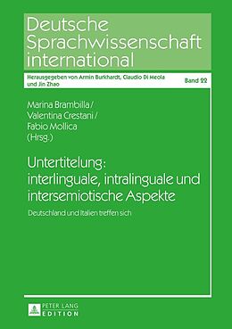 E-Book (epub) Untertitelung: interlinguale, intralinguale und intersemiotische Aspekte von 