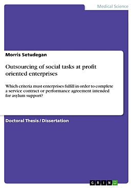 eBook (pdf) Outsourcing of social tasks at profit oriented enterprises de Morris Setudegan