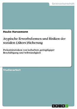 Kartonierter Einband Atypische Erwerbsformen und Risiken der sozialen (Alters-)Sicherung von Hauke Hansemann