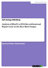 eBook (epub) Analysis of Rhm51, a DNA Recombinational Repair Gene in the Rice Blast Fungus de Sali Atanga Ndindeng