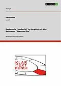 E-Book (epub) Rembrandts "Sündenfall" im Vergleich mit Max Beckmanns "Adam und Eva" von Manuela C. Müller