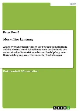 E-Book (pdf) Muskuläre Leistung von Peter Preuß