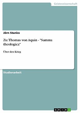 E-Book (pdf) Zu: Thomas von Aquin - "Summa theologica" von Jörn Stanko