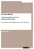 E-Book (pdf) Strafrechtliche Betrachtung privatärztlicher Liquidation leitender Krankenhausärzte von Tim Patrik Albrecht