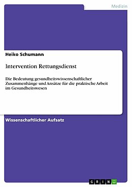 E-Book (pdf) Intervention Rettungsdienst von Heiko Schumann