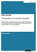 E-Book (pdf) Die Agrarkrise der römischen Republik von Marco Schmidt