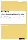E-Book (pdf) Sponsoring im internationalen Profi-Fußball von Michael Bachner