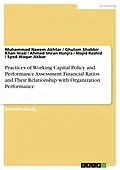 E-Book (pdf) Practices of Working Capital Policy and Performance Assessment Financial Ratios and Their Relationship with Organization Performance von Muhammad Naeem Akhtar, Ghulam Shabbir Khan Niazi, Ahmed Imran Hunjra