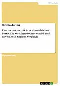 E-Book (pdf) Unternehmensethik in der betrieblichen Praxis - Die Verhaltenskodizes von BP und Royal Dutch Shell im Vergleich von Christian Freytag
