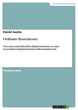Kartonierter Einband Ockhams Rasiermesser von Daniel Jacobs