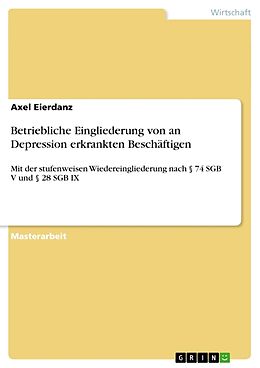 Kartonierter Einband Betriebliche Eingliederung von an Depression erkrankten Beschäftigen von Axel Eierdanz