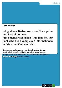 E-Book (pdf) Infografiken. Basisnormen zur Konzeption und Produktion von Prinzipiendarstellungen (Infografiken) zur Publikation von komplexen Informationen in Print- und Onlinemedien. von Tom Müller