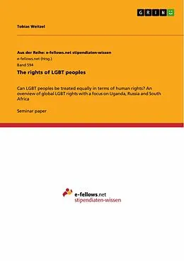 E-Book (epub) The rights of LGBT peoples von Tobias Weitzel