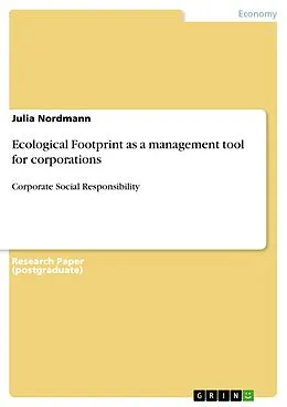 E-Book (epub) Ecological Footprint as a management tool for corporations von Julia Nordmann