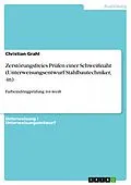 E-Book (pdf) Zerstörungsfreies Prüfen einer Schweißnaht (Unterweisungsentwurf Stahlbautechniker, -in) von Christian Grahl