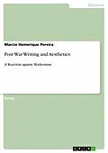 E-Book (epub) Post-War Writing and Aesthetics von Marcio Hemerique Pereira