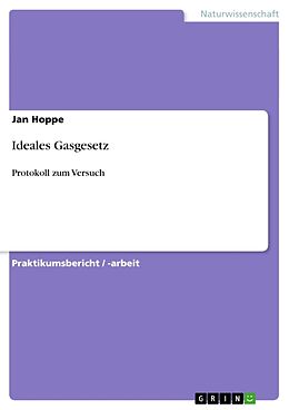 Kartonierter Einband Ideales Gasgesetz von Jan Hoppe