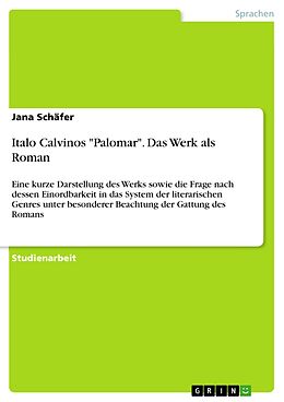 E-Book (pdf) Italo Calvinos "Palomar". Das Werk als Roman von Jana Schäfer