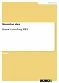 E-Book (epub) Formelsammlung BWL von Maximilian Munz
