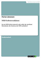 E-Book (pdf) NPD-Verbotsverfahren von Florian Lünsmann