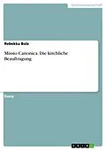 E-Book (pdf) Missio Canonica. Die kirchliche Beauftragung von Rebekka Bolz