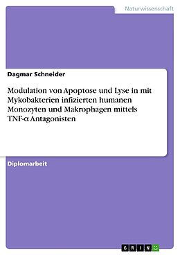 Kartonierter Einband Modulation von Apoptose und Lyse in mit Mykobakterien infizierten humanen Monozyten und Makrophagen mittels TNF-  Antagonisten von Dagmar Schneider