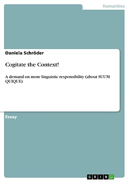 E-Book (pdf) Cogitate the Context! von Daniela Schröder