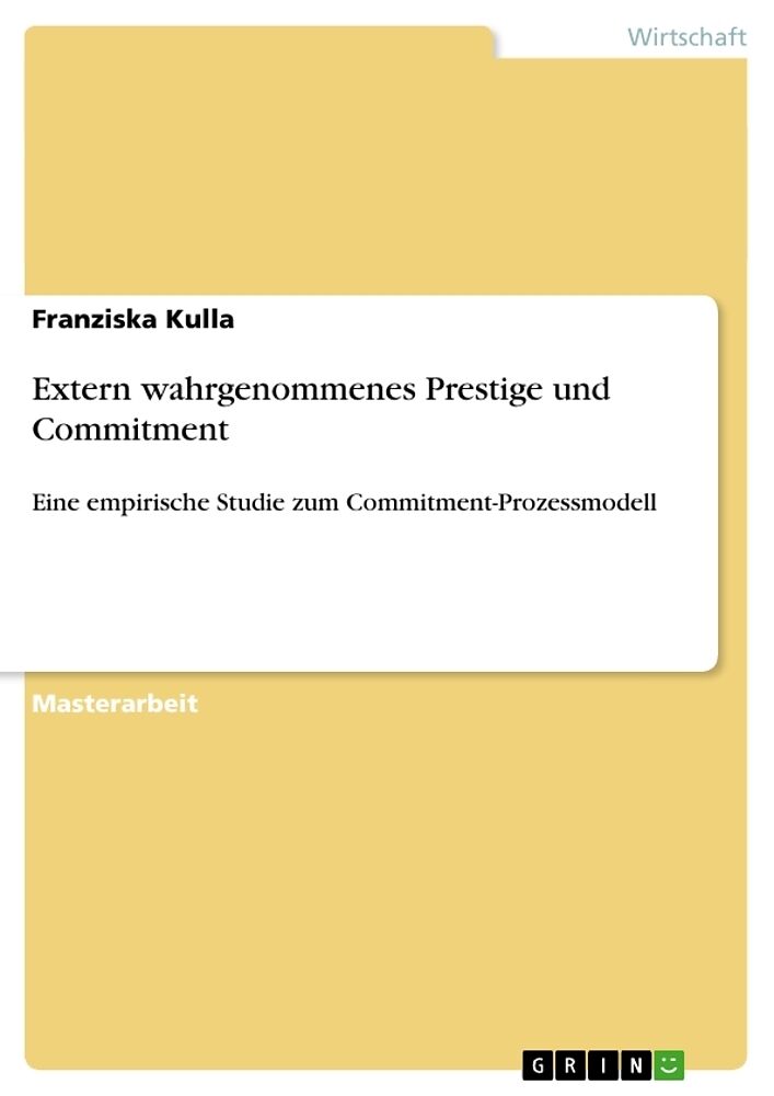 Extern wahrgenommenes Prestige und Commitment