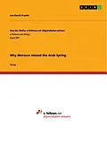 E-Book (pdf) Why Morocco missed the Arab Spring. von Jan-David Franke
