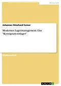 E-Book (pdf) Modernes Lagermanagement. Das "Konsignationslager" von Johannes Ekkehard Keiner