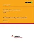 E-Book (pdf) Einfachheit als notwendiges Bewertungskriterium von Sabrina Rosnitschek