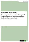 E-Book (pdf) Erziehung oder Strafe vor dem Hintergrund der Devianztheorien. Erziehungsmaßregeln, Zuchtmittel und Jugendstrafe von Kathrin Mütze, Jana Poborsky