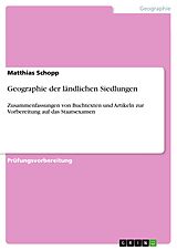 E-Book (pdf) Geographie der ländlichen Siedlungen von Matthias Schopp