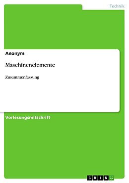 E-Book (pdf) Maschinenelemente von Anonym