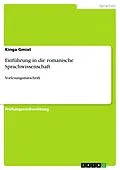 E-Book (pdf) Einführung in die romanische Sprachwissenschaft von Kinga Gmiat