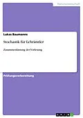 E-Book (pdf) Stochastik für Lehrämtler von Lukas Baumanns