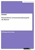 E-Book (pdf) Proteineblock. Lernzusammenfassung für die Klausur von Lise Meitner