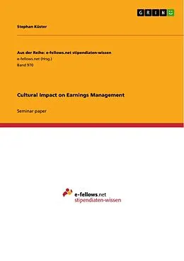 E-Book (pdf) Cultural Impact on Earnings Management von Stephan Küster