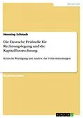 E-Book (pdf) Die Deutsche Prüfstelle für Rechnungslegung und die Kapitalflussrechnung von Henning Schnack