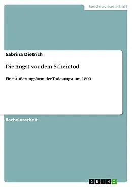 E-Book (pdf) Die Angst vor dem Scheintod von Sabrina Dietrich
