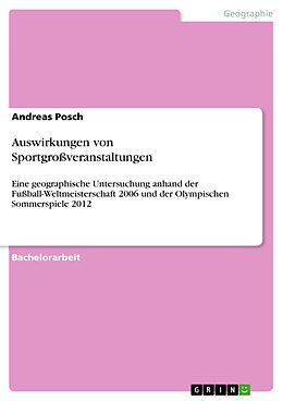 E-Book (epub) Auswirkungen von Sportgroßveranstaltungen von Andreas Posch