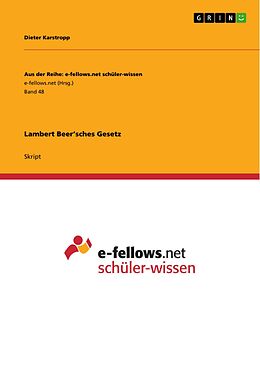 E-Book (epub) Lambert Beer'sches Gesetz von Dieter Karstropp