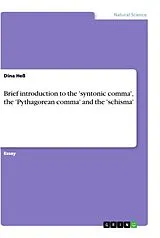 Kartonierter Einband Brief introduction to the 'syntonic comma', the 'Pythagorean comma' and the 'schisma' von Dina Heß