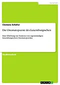 E-Book (pdf) Die Onomatopoesie des Luxemburgischen von Clemens Schäfer