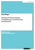 E-Book (pdf) Prüfung des Wareneingangs "Fischlieferung" (Unterweisung Koch/Köchin) von René Pflüger
