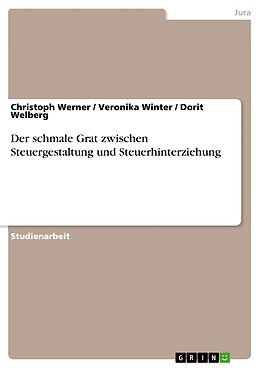 Kartonierter Einband Der schmale Grat zwischen Steuergestaltung und Steuerhinterziehung von Christoph Werner, Veronika Winter, Dorit Welberg